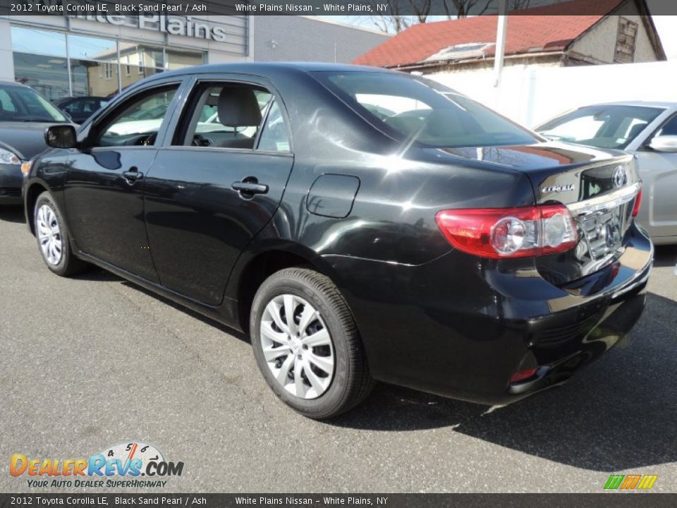 2012 Toyota Corolla LE Black Sand Pearl / Ash Photo #5