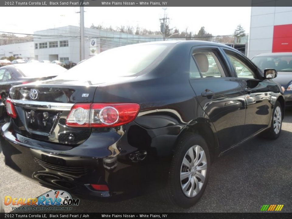 2012 Toyota Corolla LE Black Sand Pearl / Ash Photo #6