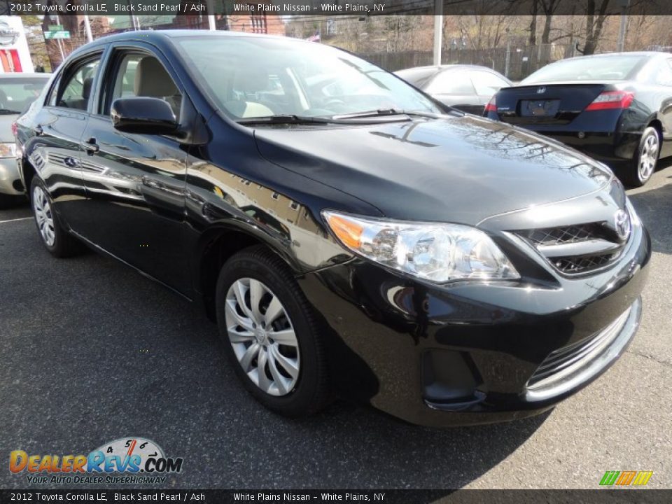2012 Toyota Corolla LE Black Sand Pearl / Ash Photo #7