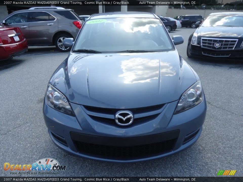 2007 Mazda MAZDA3 MAZDASPEED3 Grand Touring Cosmic Blue Mica / Gray/Black Photo #3
