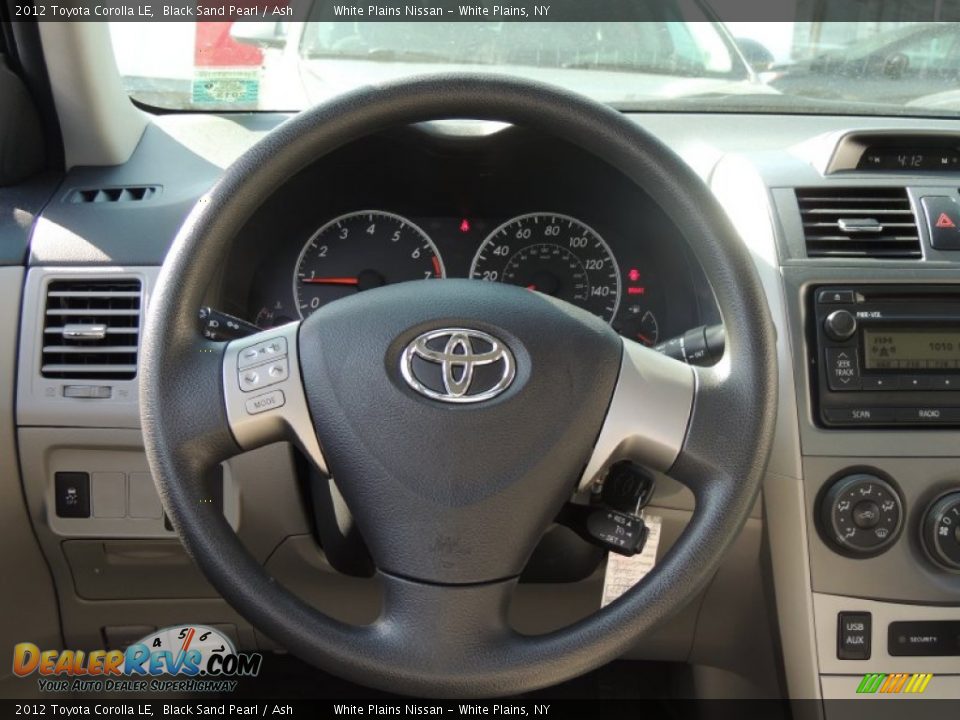 2012 Toyota Corolla LE Black Sand Pearl / Ash Photo #18