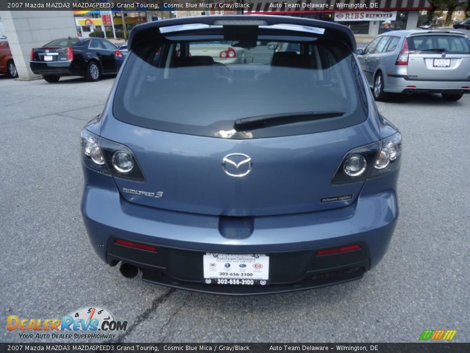 2007 Mazda MAZDA3 MAZDASPEED3 Grand Touring Cosmic Blue Mica / Gray/Black Photo #7