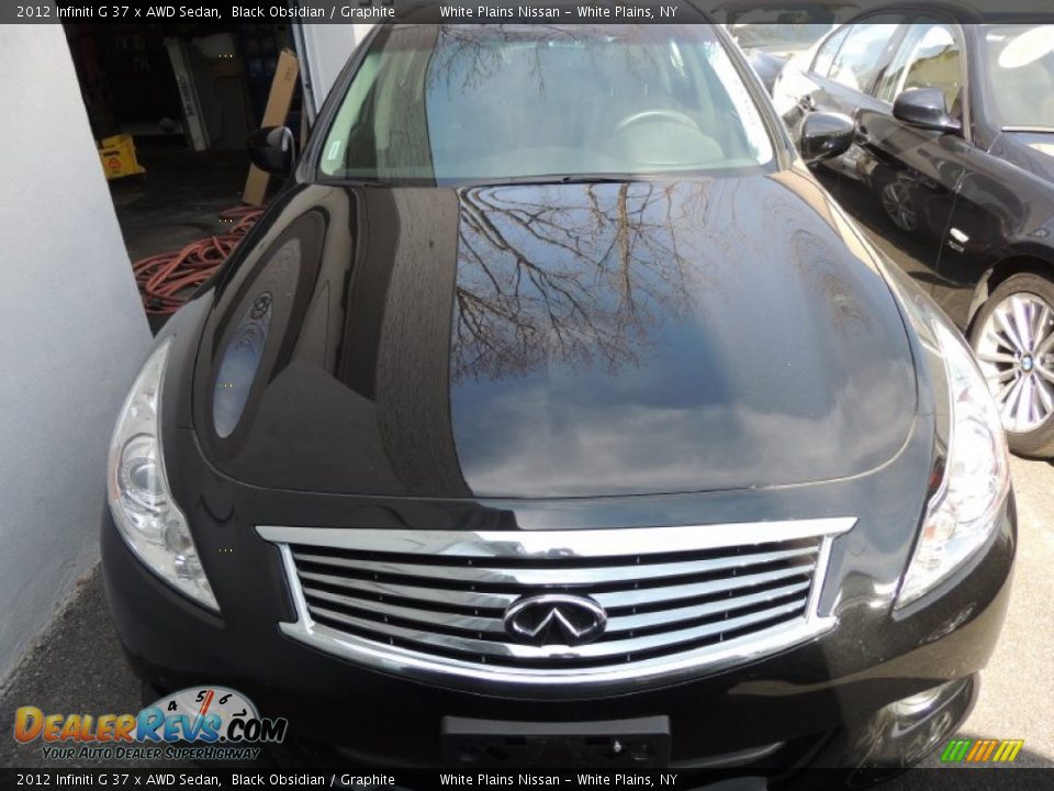 2012 Infiniti G 37 x AWD Sedan Black Obsidian / Graphite Photo #2
