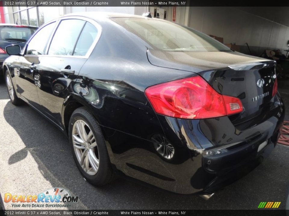2012 Infiniti G 37 x AWD Sedan Black Obsidian / Graphite Photo #3