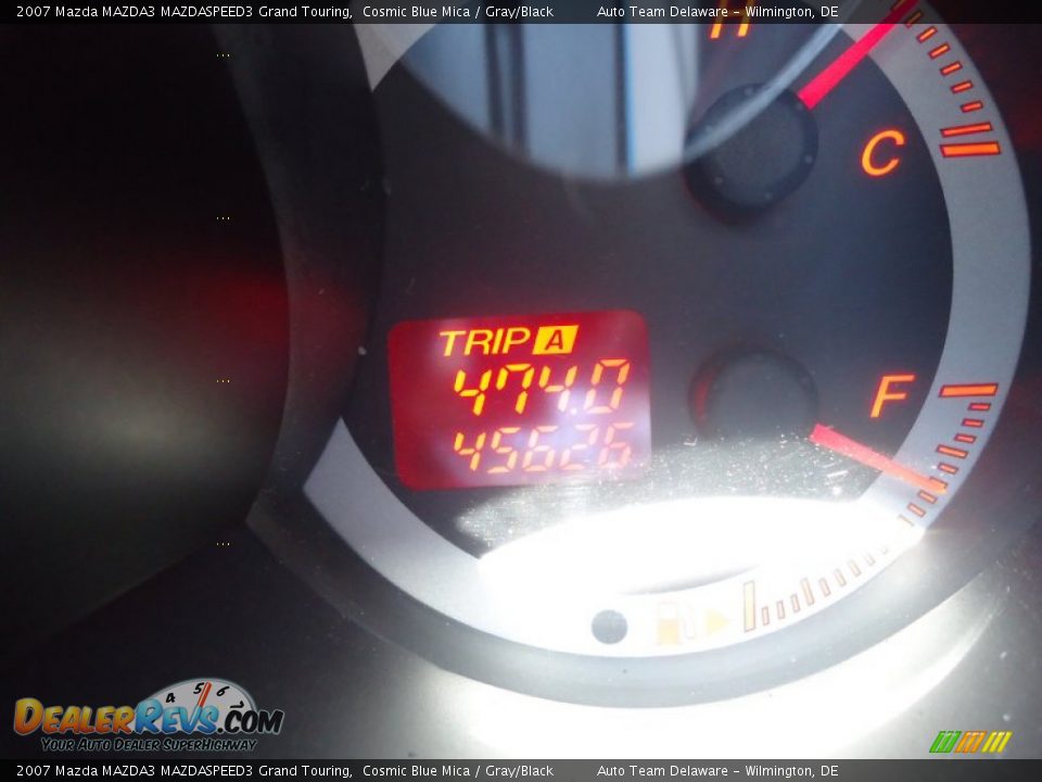 2007 Mazda MAZDA3 MAZDASPEED3 Grand Touring Cosmic Blue Mica / Gray/Black Photo #14