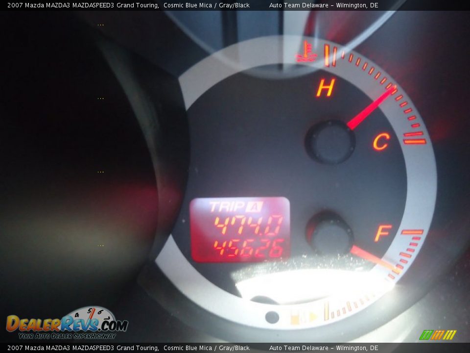 2007 Mazda MAZDA3 MAZDASPEED3 Grand Touring Cosmic Blue Mica / Gray/Black Photo #15