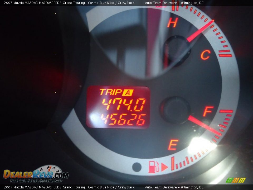 2007 Mazda MAZDA3 MAZDASPEED3 Grand Touring Cosmic Blue Mica / Gray/Black Photo #16