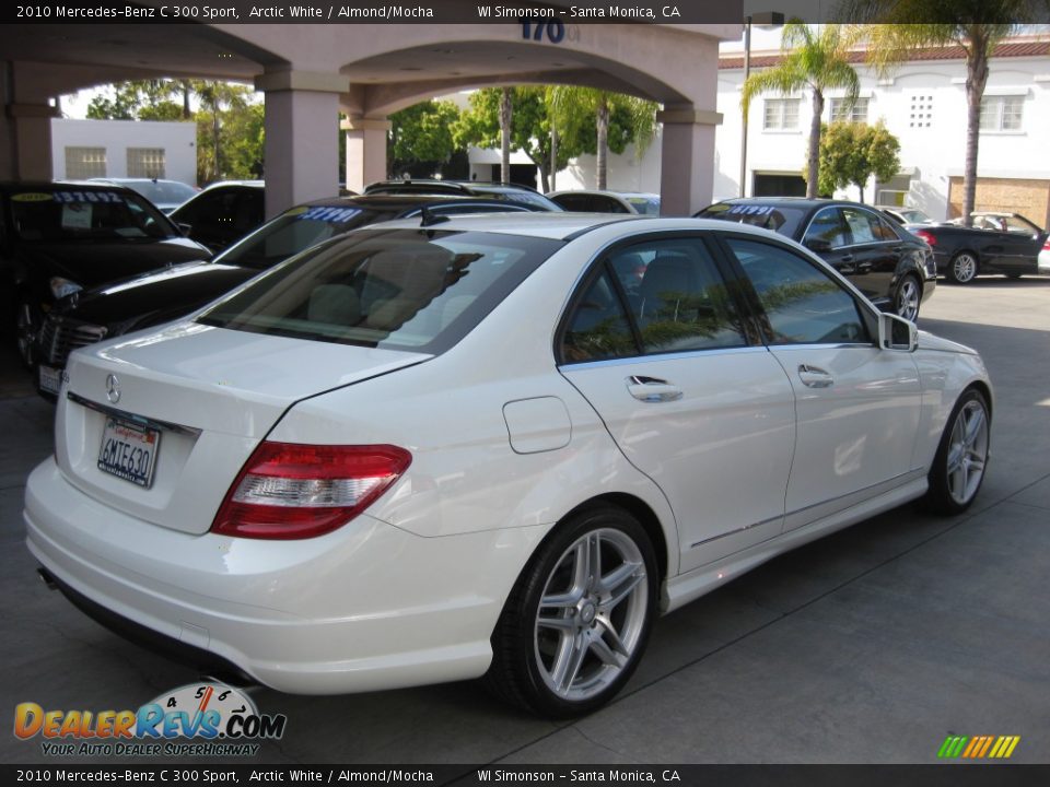 2010 Mercedes-Benz C 300 Sport Arctic White / Almond/Mocha Photo #2