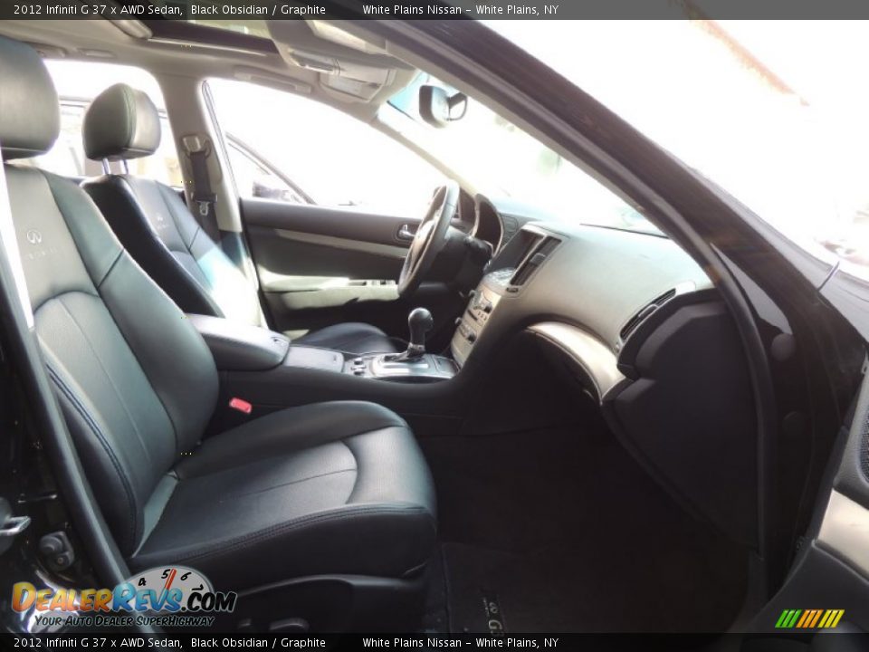 2012 Infiniti G 37 x AWD Sedan Black Obsidian / Graphite Photo #8