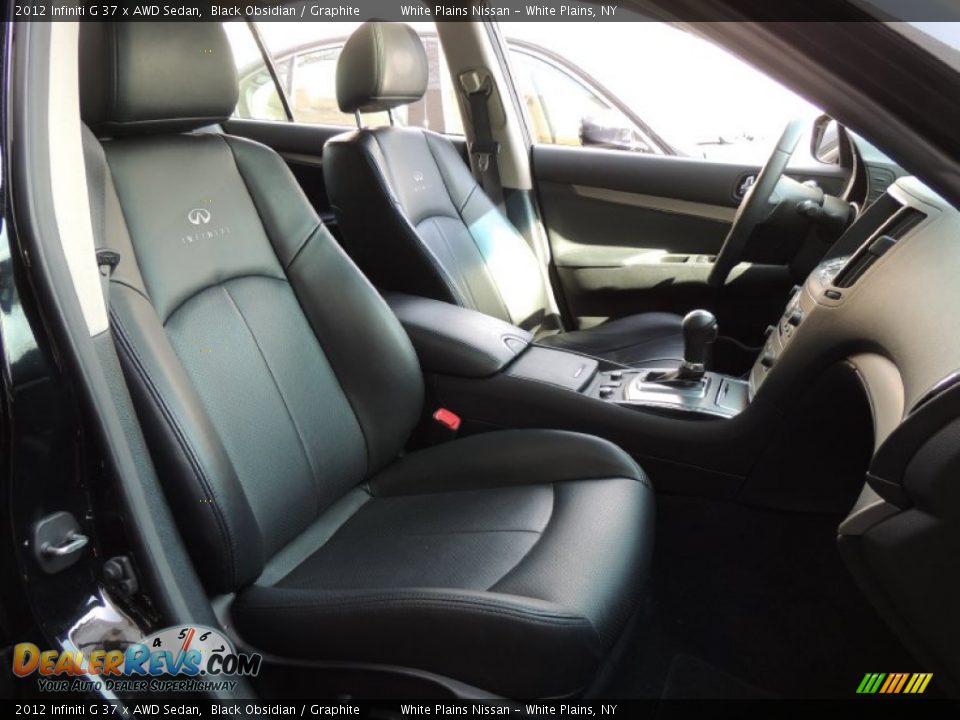 2012 Infiniti G 37 x AWD Sedan Black Obsidian / Graphite Photo #9
