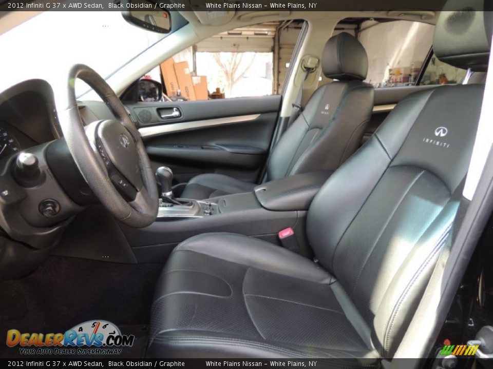 2012 Infiniti G 37 x AWD Sedan Black Obsidian / Graphite Photo #11