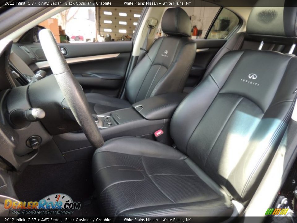 2012 Infiniti G 37 x AWD Sedan Black Obsidian / Graphite Photo #12