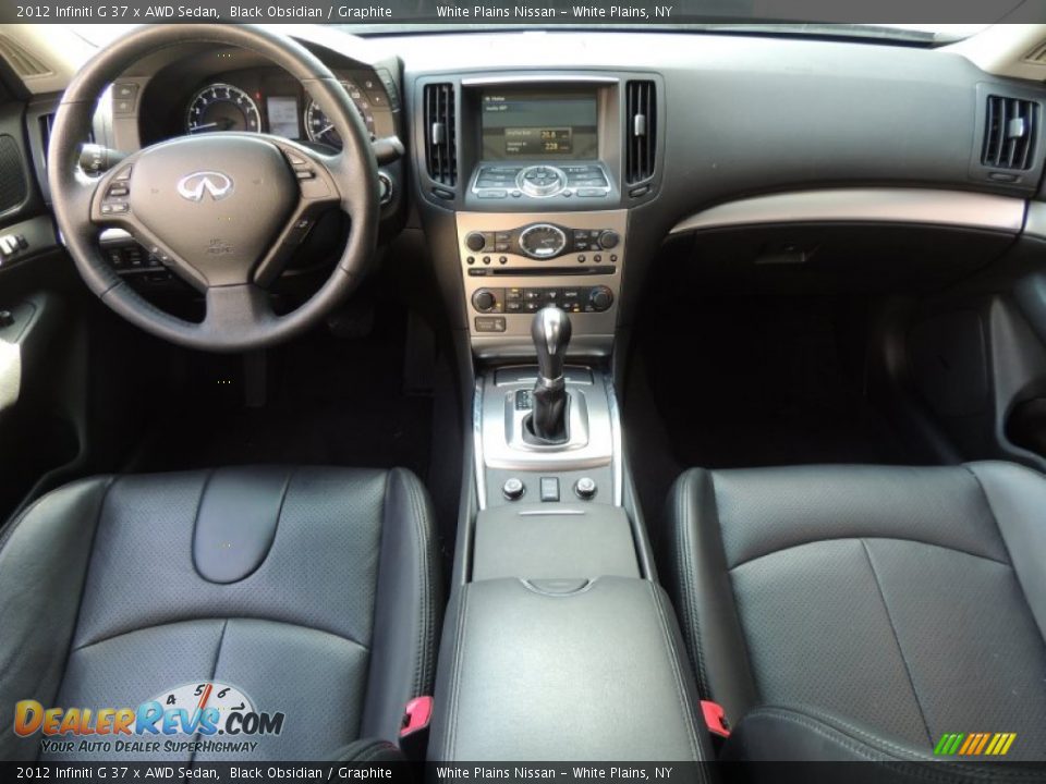 2012 Infiniti G 37 x AWD Sedan Black Obsidian / Graphite Photo #14