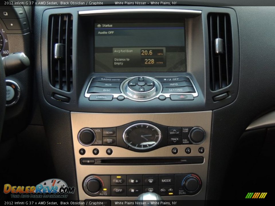 2012 Infiniti G 37 x AWD Sedan Black Obsidian / Graphite Photo #15