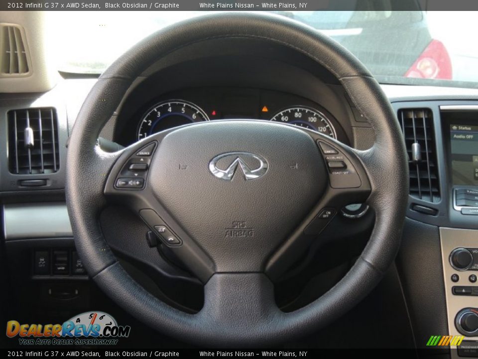 2012 Infiniti G 37 x AWD Sedan Black Obsidian / Graphite Photo #17