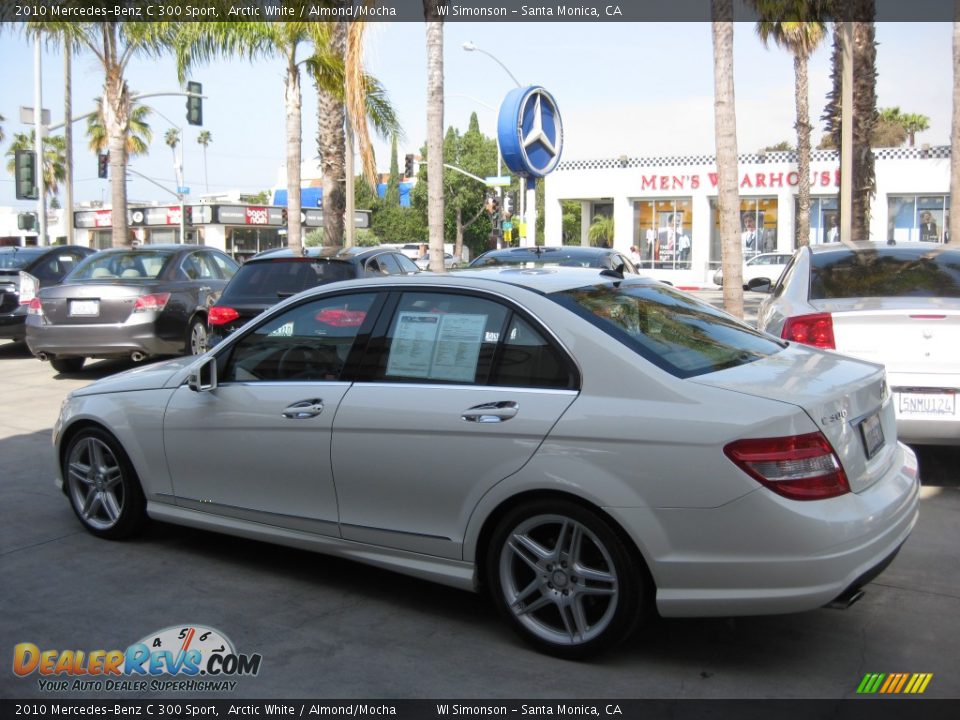 2010 Mercedes-Benz C 300 Sport Arctic White / Almond/Mocha Photo #4