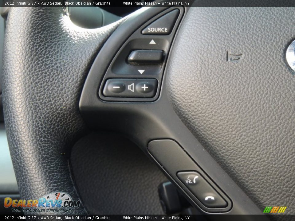 2012 Infiniti G 37 x AWD Sedan Black Obsidian / Graphite Photo #18