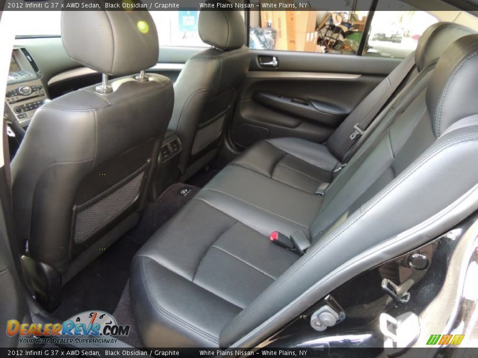 2012 Infiniti G 37 x AWD Sedan Black Obsidian / Graphite Photo #22