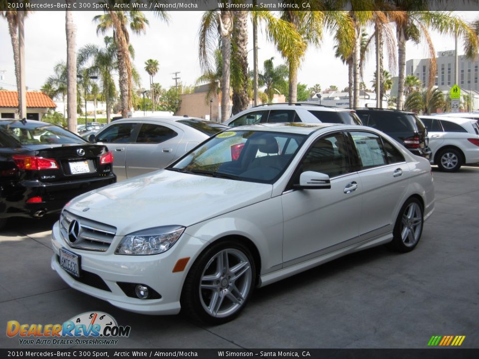 2010 Mercedes-Benz C 300 Sport Arctic White / Almond/Mocha Photo #5