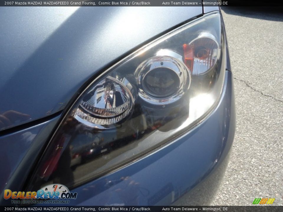 2007 Mazda MAZDA3 MAZDASPEED3 Grand Touring Cosmic Blue Mica / Gray/Black Photo #35