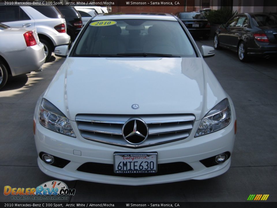 2010 Mercedes-Benz C 300 Sport Arctic White / Almond/Mocha Photo #6