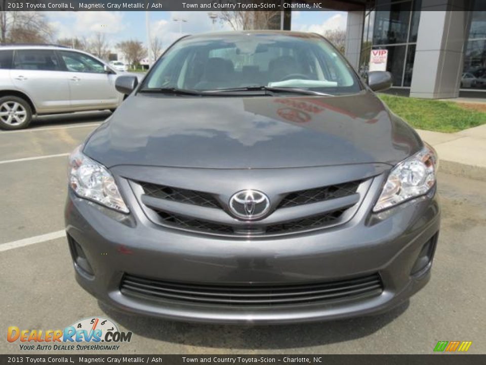 2013 Toyota Corolla L Magnetic Gray Metallic / Ash Photo #2
