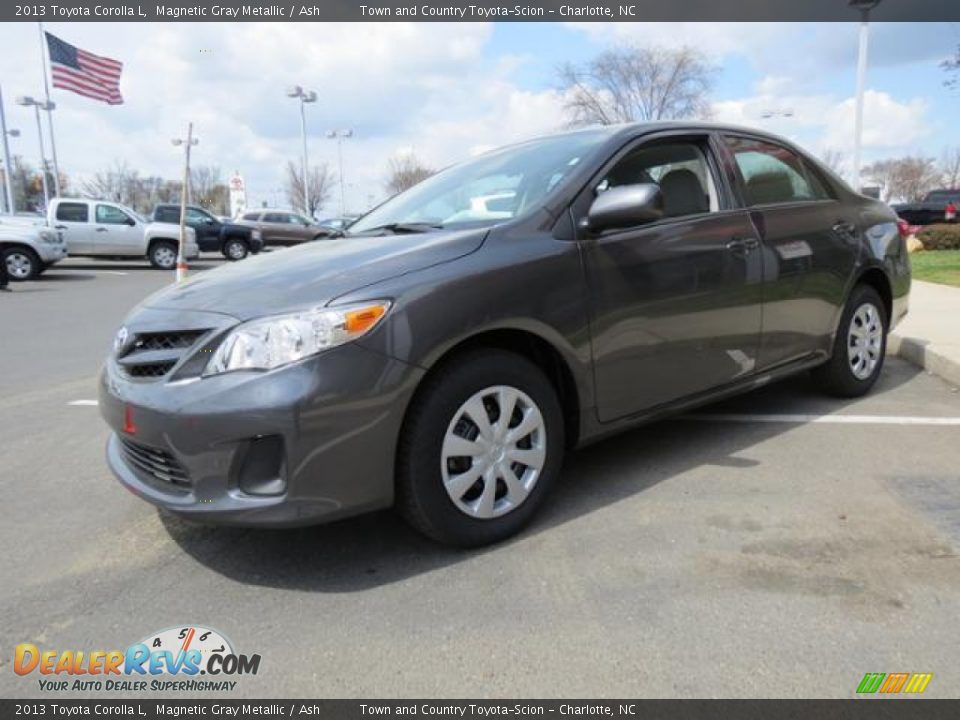 2013 Toyota Corolla L Magnetic Gray Metallic / Ash Photo #3