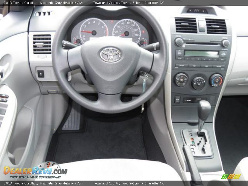 2013 Toyota Corolla L Magnetic Gray Metallic / Ash Photo #5