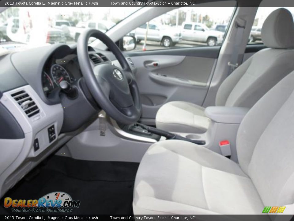 2013 Toyota Corolla L Magnetic Gray Metallic / Ash Photo #8