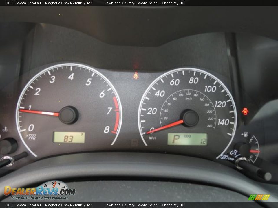 2013 Toyota Corolla L Magnetic Gray Metallic / Ash Photo #11
