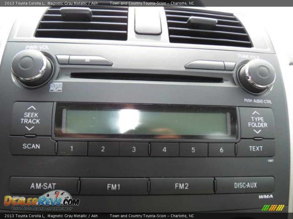 2013 Toyota Corolla L Magnetic Gray Metallic / Ash Photo #12
