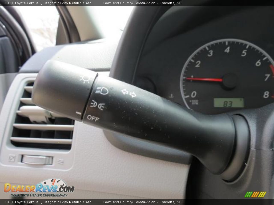 2013 Toyota Corolla L Magnetic Gray Metallic / Ash Photo #14