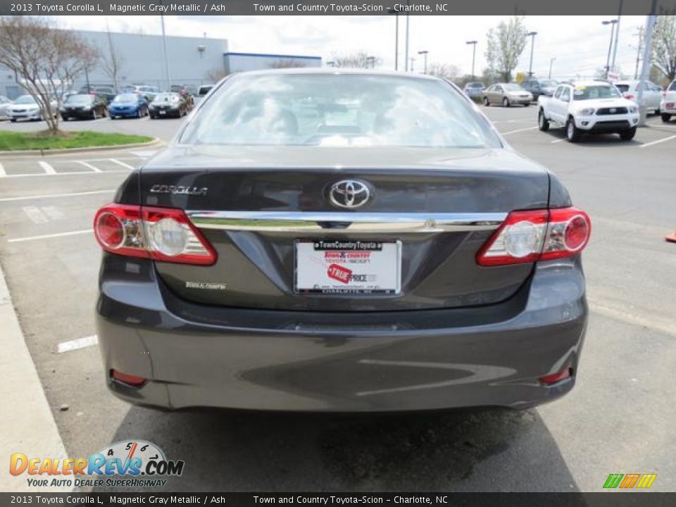 2013 Toyota Corolla L Magnetic Gray Metallic / Ash Photo #18