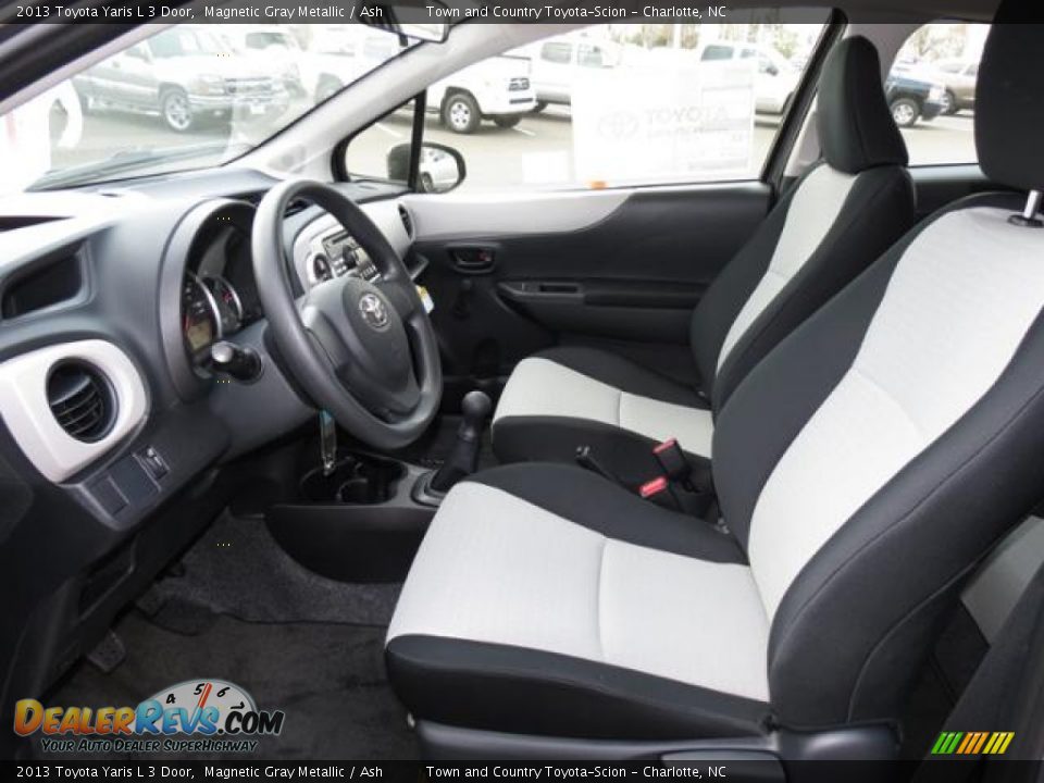 2013 Toyota Yaris L 3 Door Magnetic Gray Metallic / Ash Photo #7