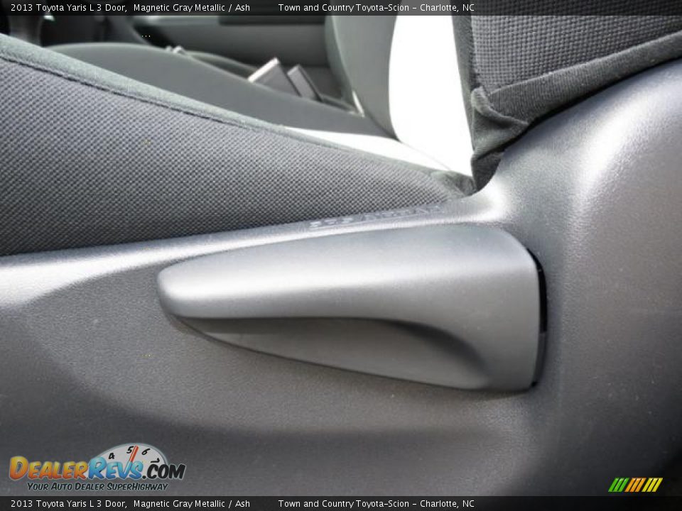 2013 Toyota Yaris L 3 Door Magnetic Gray Metallic / Ash Photo #8