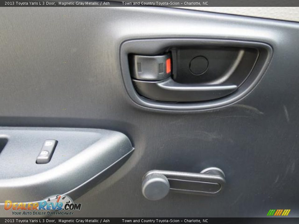 2013 Toyota Yaris L 3 Door Magnetic Gray Metallic / Ash Photo #9