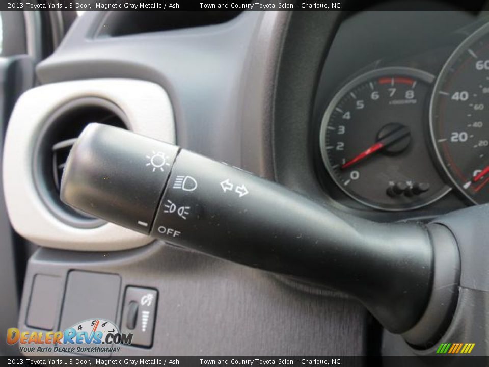 2013 Toyota Yaris L 3 Door Magnetic Gray Metallic / Ash Photo #13