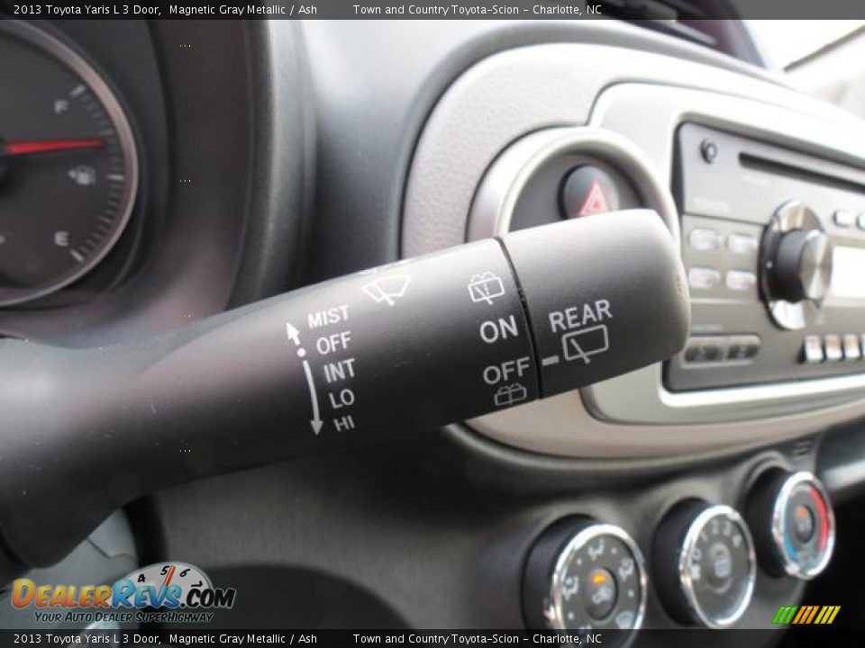 2013 Toyota Yaris L 3 Door Magnetic Gray Metallic / Ash Photo #14