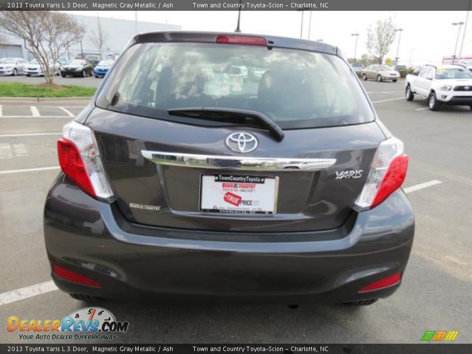 2013 Toyota Yaris L 3 Door Magnetic Gray Metallic / Ash Photo #17