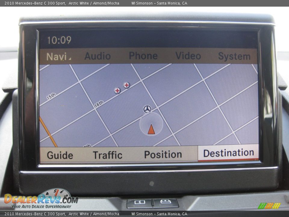 2010 Mercedes-Benz C 300 Sport Arctic White / Almond/Mocha Photo #15