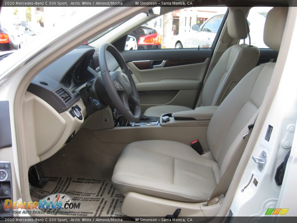 2010 Mercedes-Benz C 300 Sport Arctic White / Almond/Mocha Photo #17