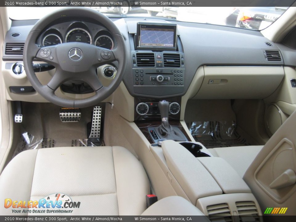 2010 Mercedes-Benz C 300 Sport Arctic White / Almond/Mocha Photo #20