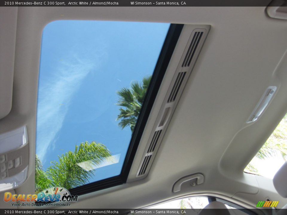 2010 Mercedes-Benz C 300 Sport Arctic White / Almond/Mocha Photo #21