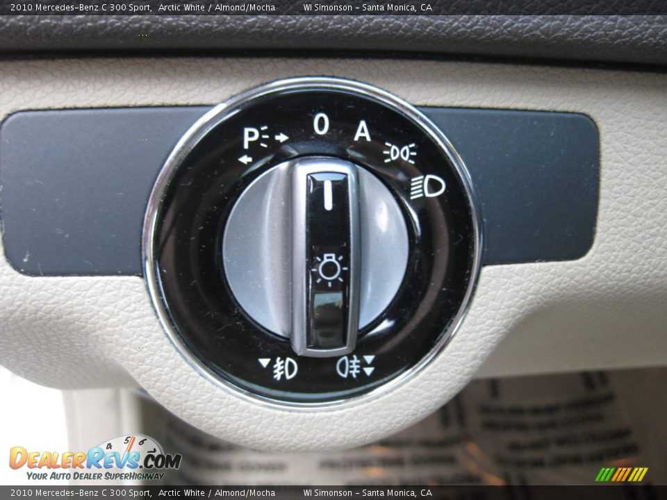 2010 Mercedes-Benz C 300 Sport Arctic White / Almond/Mocha Photo #22