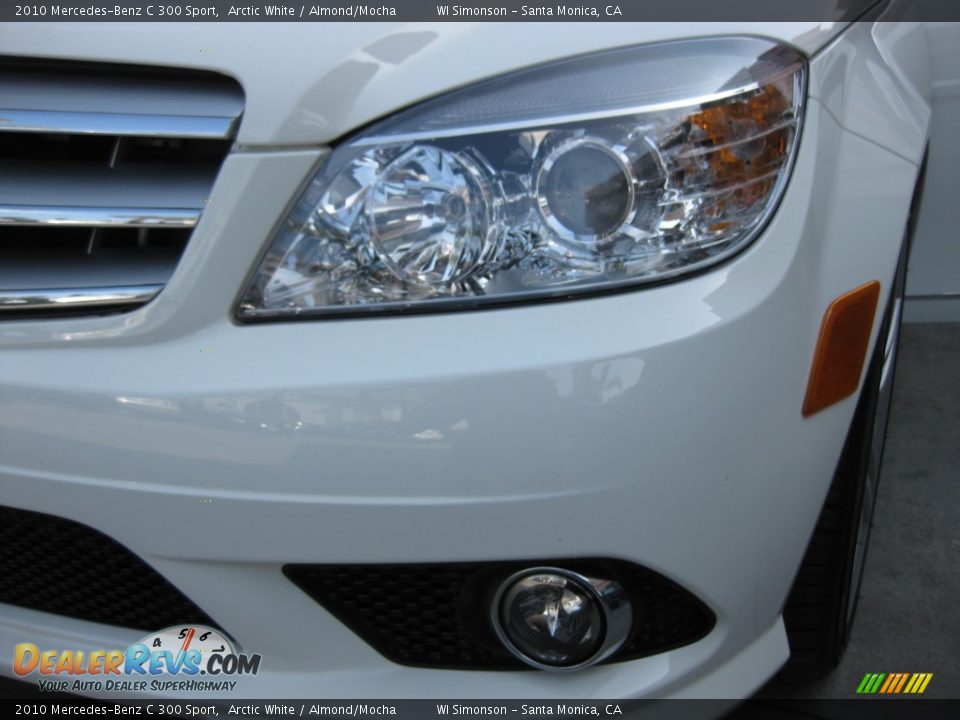 2010 Mercedes-Benz C 300 Sport Arctic White / Almond/Mocha Photo #23