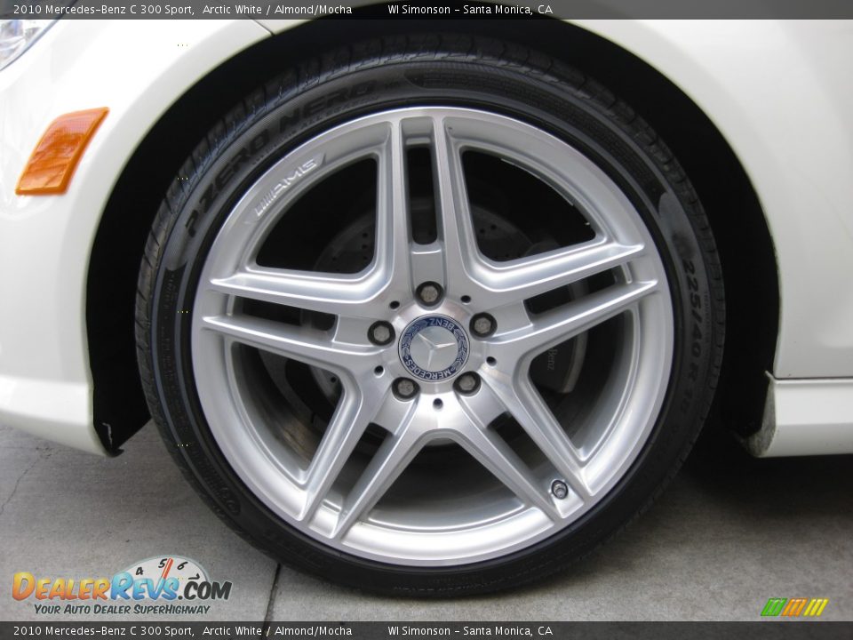 2010 Mercedes-Benz C 300 Sport Arctic White / Almond/Mocha Photo #24