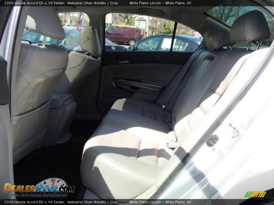 2009 Honda Accord EX-L V6 Sedan Alabaster Silver Metallic / Gray Photo #10