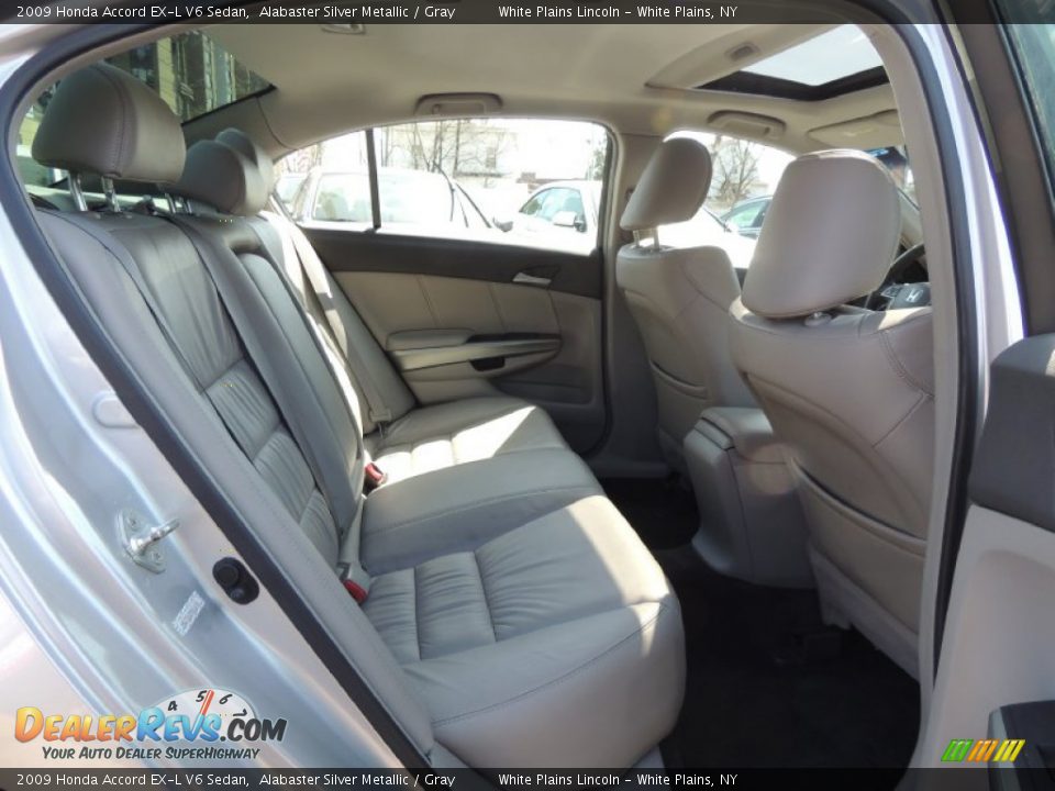 2009 Honda Accord EX-L V6 Sedan Alabaster Silver Metallic / Gray Photo #11