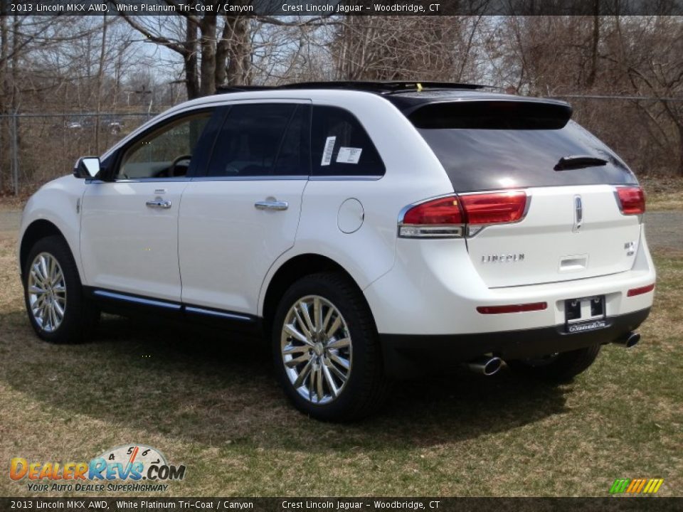 2013 Lincoln MKX AWD White Platinum Tri-Coat / Canyon Photo #3