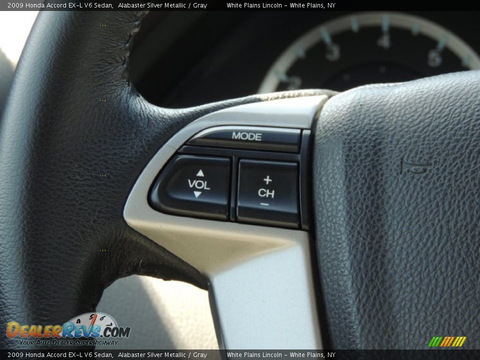 2009 Honda Accord EX-L V6 Sedan Alabaster Silver Metallic / Gray Photo #20
